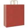 Sacs en papier 250 pcs avec poignées rouge 45x17x48 cm 
