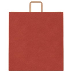 Sacs en papier 250 pcs avec poignées rouge 45x17x48 cm 