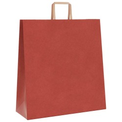 Sacs en papier 250 pcs avec poignées rouge 45x17x48 cm 