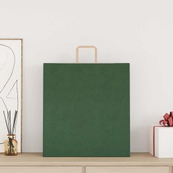 Sacs en papier 250 pcs avec poignées vert 45x17x48 cm 