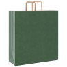 Sacs en papier 250 pcs avec poignées vert 45x17x48 cm 