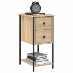 Tables de chevet 2pcs chêne sonoma 32x42x70cm bois d'ingénierie 