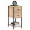 Tables de chevet 2pcs chêne sonoma 32x42x70cm bois d'ingénierie 