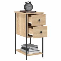 Tables de chevet 2pcs chêne sonoma 32x42x70cm bois d'ingénierie 