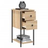 Tables de chevet 2pcs chêne sonoma 32x42x70cm bois d'ingénierie 