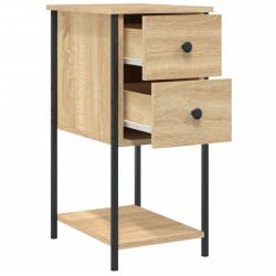 Tables de chevet 2pcs chêne sonoma 32x42x70cm bois d'ingénierie 