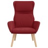 Chaise de relaxation Rouge bordeaux Velours 