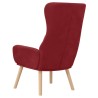 Chaise de relaxation Rouge bordeaux Velours 
