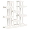 Support à plantes Blanc 104,5x25x109,5 cm Bois massif de pin 
