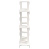 Support à plantes Blanc 104,5x25x109,5 cm Bois massif de pin 