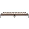 Cadre de lit sans matelas chêne marron 160x200 cm 