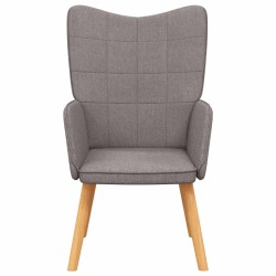 Chaise de relaxation Taupe Tissu 