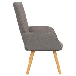 Chaise de relaxation Taupe Tissu 