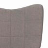 Chaise de relaxation Taupe Tissu 