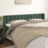 Tête de lit avec oreilles Vert foncé 163x16x78/88 cm Velours 
