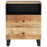 Table de chevet 50x33x62 cm Bois de manguier et d'ingénierie 