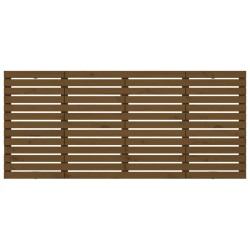 Tête de lit murale Marron miel 206x3x91,5 cm Bois massif de pin 