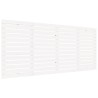 Tête de lit murale Blanc 206x3x91,5 cm Bois massif de pin 