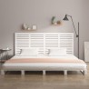Tête de lit murale Blanc 206x3x91,5 cm Bois massif de pin 