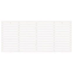 Tête de lit murale Blanc 206x3x91,5 cm Bois massif de pin 