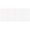 Tête de lit murale Blanc 206x3x91,5 cm Bois massif de pin 