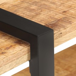Meuble TV 90x40x40 cm Bois de manguier brut 
