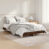 Cadre de lit sans matelas chêne marron 120x190 cm 