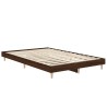 Cadre de lit sans matelas chêne marron 120x190 cm 