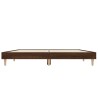 Cadre de lit sans matelas chêne marron 120x190 cm 