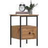 Tables de chevet 2 pcs chêne artisanal bois d'ingénierie 