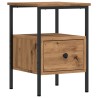 Tables de chevet 2 pcs chêne artisanal bois d'ingénierie 