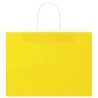 Sacs en papier 250 pcs avec poignées jaune 32x17x25 cm 