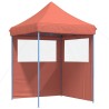 Tente de réception pliable escamotable avec 2 parois latérales 