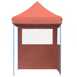 Tente de réception pliable escamotable avec 2 parois latérales 