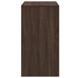 Coiffeuse et tabouret chêne marron 60x40x113,5 cm 