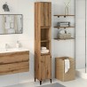 Armoire de salle de bain chêne artisanal 30x30x190 cm 