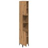 Armoire de salle de bain chêne artisanal 30x30x190 cm 