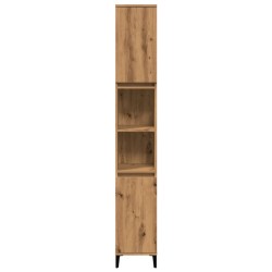 Armoire de salle de bain chêne artisanal 30x30x190 cm 