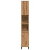 Armoire de salle de bain chêne artisanal 30x30x190 cm 