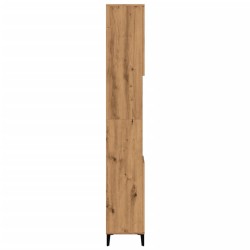 Armoire de salle de bain chêne artisanal 30x30x190 cm 