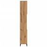 Armoire de salle de bain chêne artisanal 30x30x190 cm 