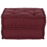 Pouf modulaire marron 70x70x36 tissu 