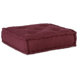 Pouf modulaire marron 70x70x36 tissu 