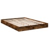 Cadre de lit sans matelas chêne fumé 140x200 cm bois ingénierie 