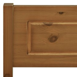 Cadre de lit sans matelas pin massif marron miel 90x200 cm 