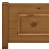 Cadre de lit sans matelas pin massif marron miel 90x200 cm 