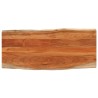 Dessus de table 140x60x2,5cm rectangulaire bois massif d'acacia 