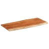 Dessus de table 140x60x2,5cm rectangulaire bois massif d'acacia 