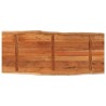 Dessus de table 140x60x2,5cm rectangulaire bois massif d'acacia 