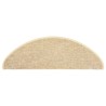 Tapis d'escalier autocollants 15 pcs 65x21x4 cm Beige 